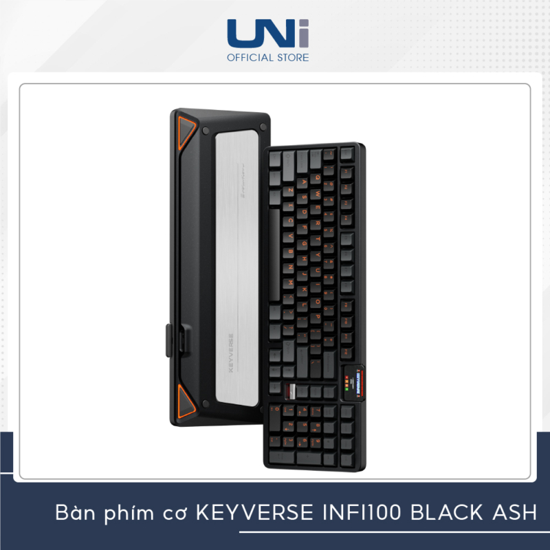 Bàn Phím Cơ Không Dây KEYVERSE INFI100 BLACK FLASH - ASH - Case Nhôm, 3 ...
