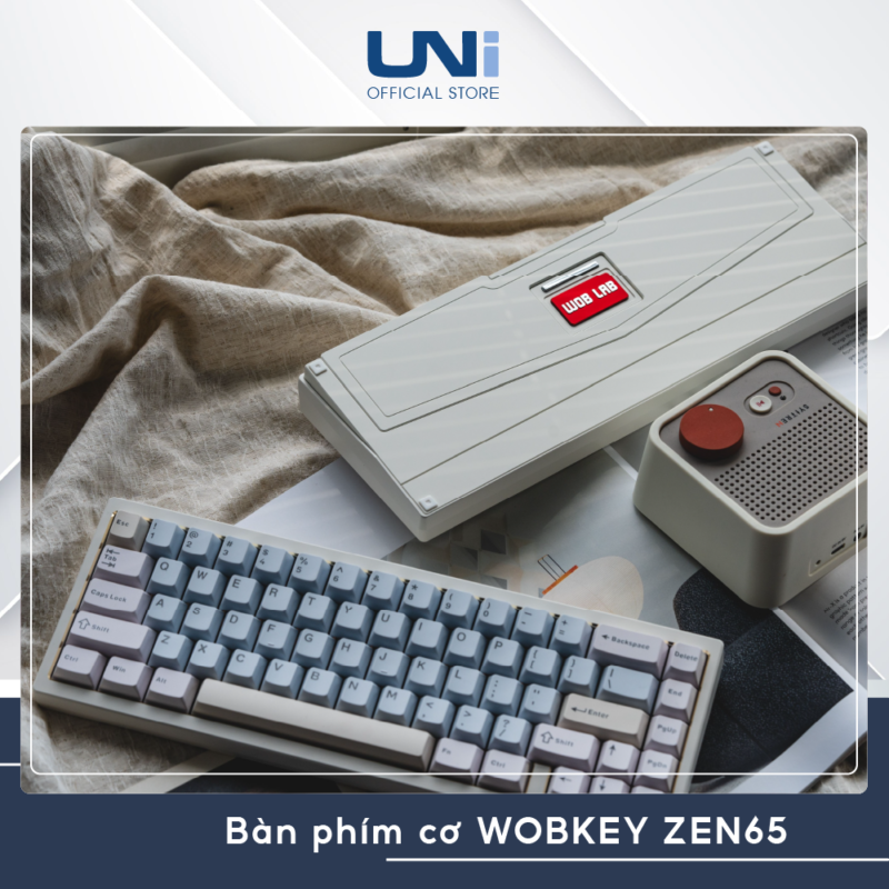 Zen65 Box Bàn Phím Cơ WOBKEY ZEN65 - Layout 65%|Case Nhôm|Catch Ball|Tạ Đồng ...